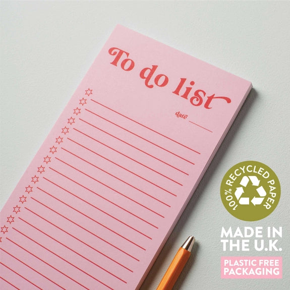 Pink and Red To-Do List Pad