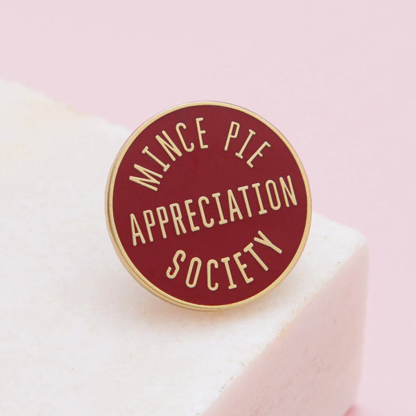 Mince Pie Appreciation Society Enamel Pin