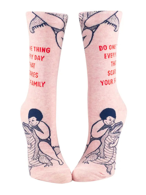 Scare Your Family Women's Socks by Blue Q