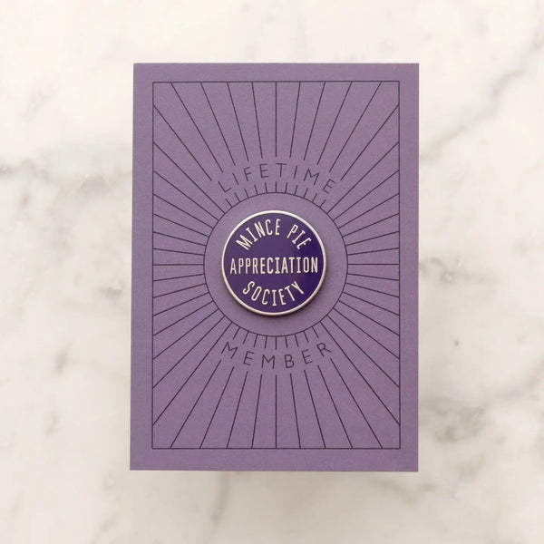 Mince Pie Appreciation Society Enamel Pin
