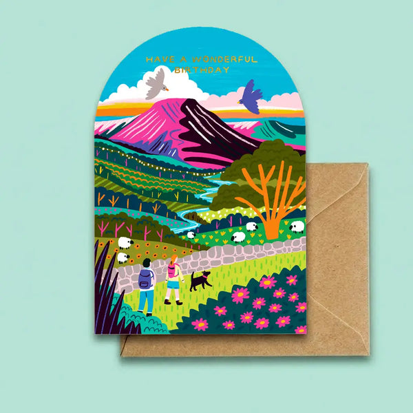 Birds and Mountains Birthday