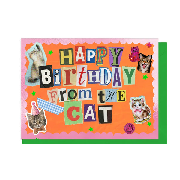 Junk Journal Happy Birthday from the Cat