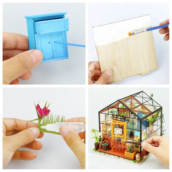 DIY Miniature House Kit - Cathy's Flower House