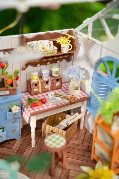 DIY Miniature House Kit - Dreamy Garden House closeup 