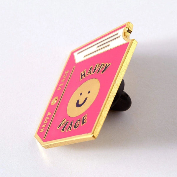 Happy Place Enamel Pin