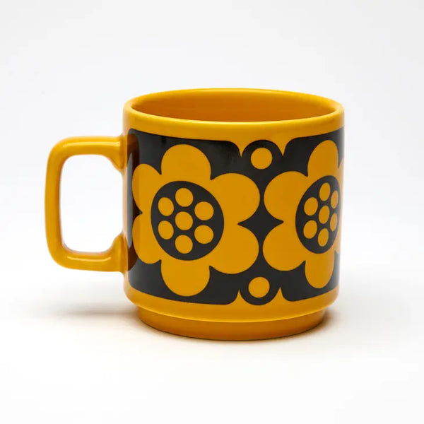 Geo Flower Yellow - Magpie X Hornsea Mug by Magpie X Hornsea