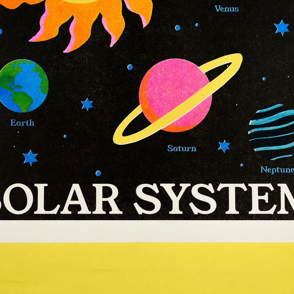 Solar System Riso Print