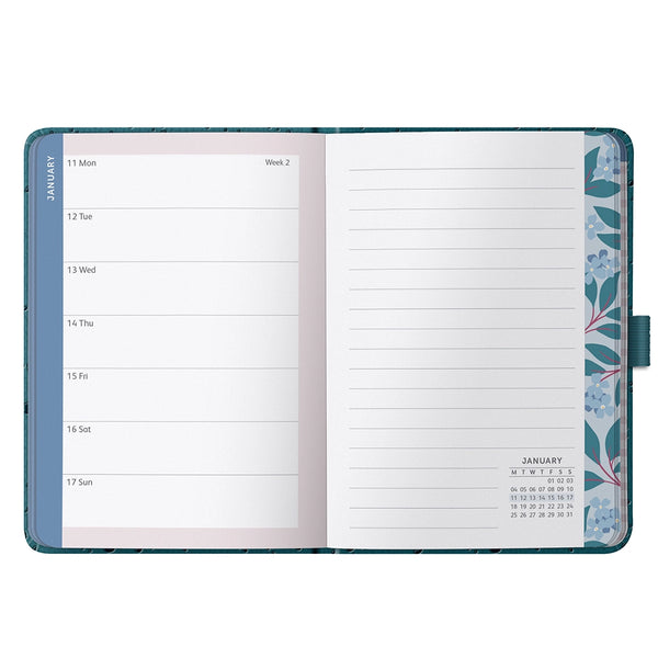 2027 A6 To-Do Diary - Teal