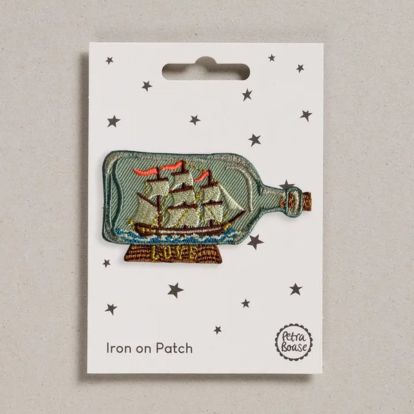Ship in a Bottle Iron-on Patch