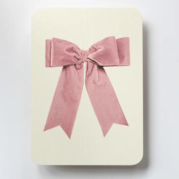 Baby Pink Velvet Bow by Canonbury Press