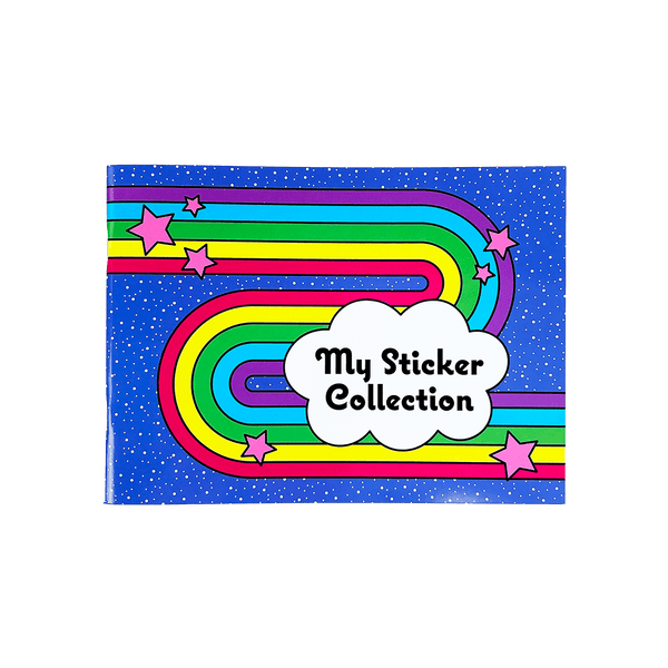Retro Rainbow Sticker Collection Book