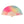 Pink and Green Gradient Hand Fan