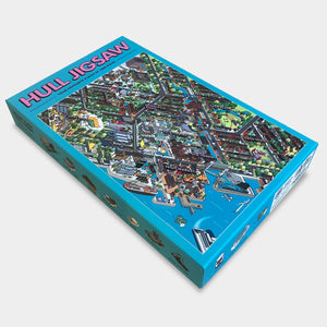 Hull jigsaw, 1000 pieces packed with references, landmarks, buildings, places.