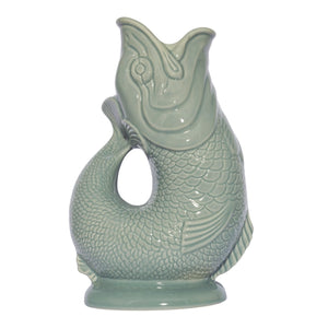 Popular fish Gluggle jug colour sage, made in the original factory 