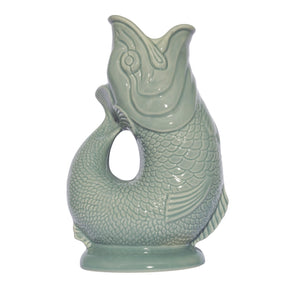 Popular fish Gluggle jug colour sage, made in the original factory 