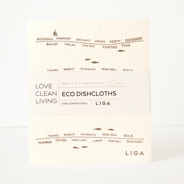 Shipping Forecast Eco Dishcloths 2 pack