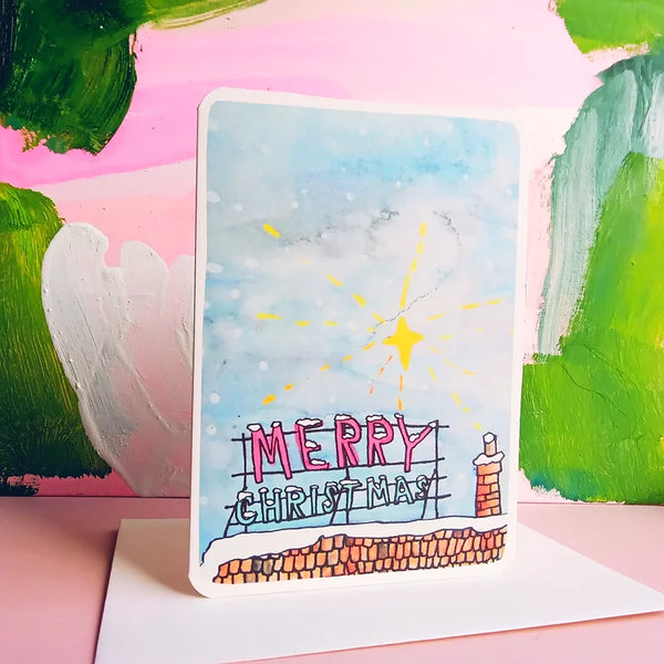 Merry Christmas Roof Sign