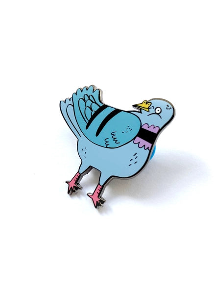 Pretty Pigeon Enamel Pin