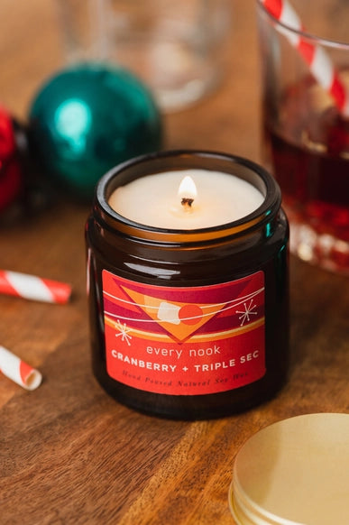 Cranberry + Triple Sec Soy Wax Candle