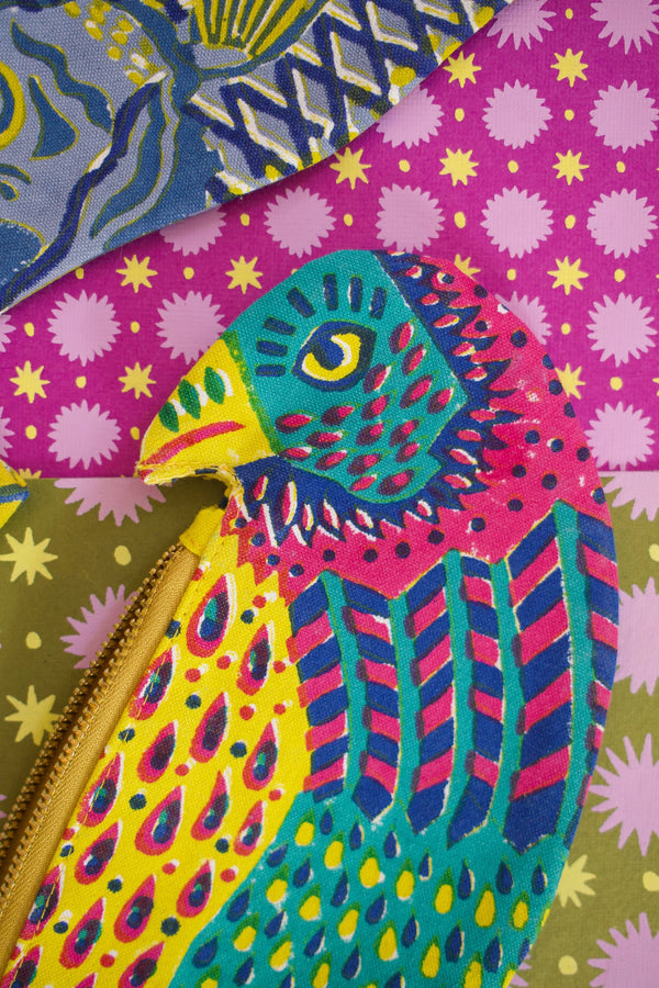 Parrot Fabric Pouch