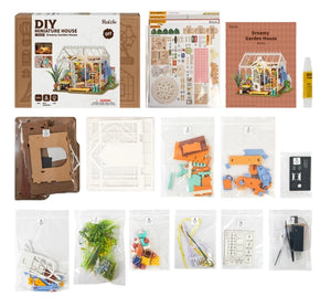 DIY Miniature House Kit - Dreamy Garden House parts