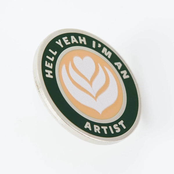 Coffee Artist Enamel Pin