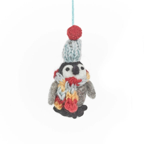 Frosty Penguins Felt Decorations 3 Pack