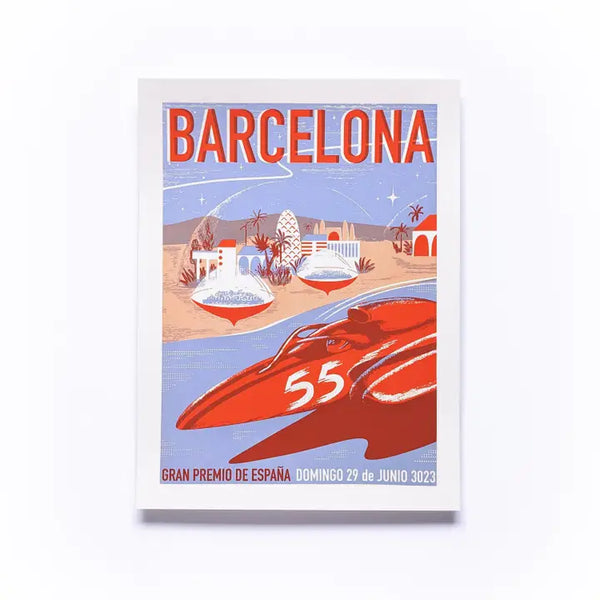 Barcelona Grand Prix Screenprint