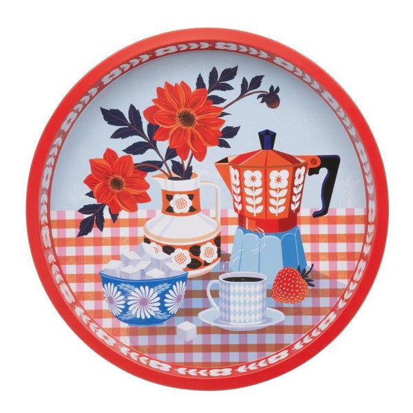 Printer Johnson vintage style illustrated tray for the kitchen
