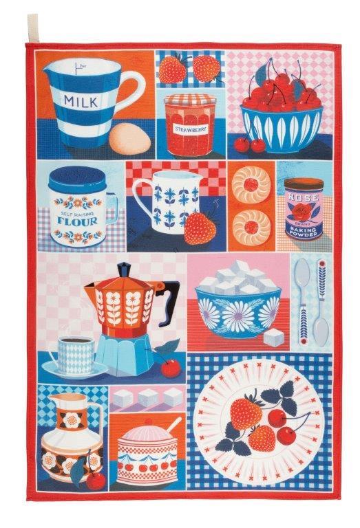 Vintage inspired tea towel by Printer Johnson - lovely home decor