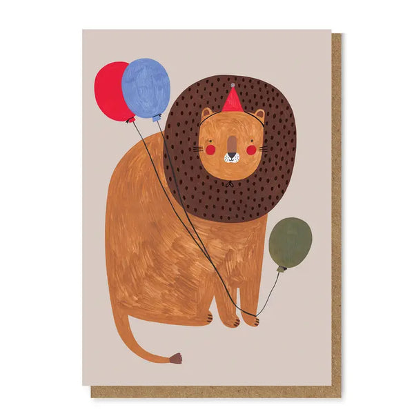 Lion with Balloons by Daria Solak