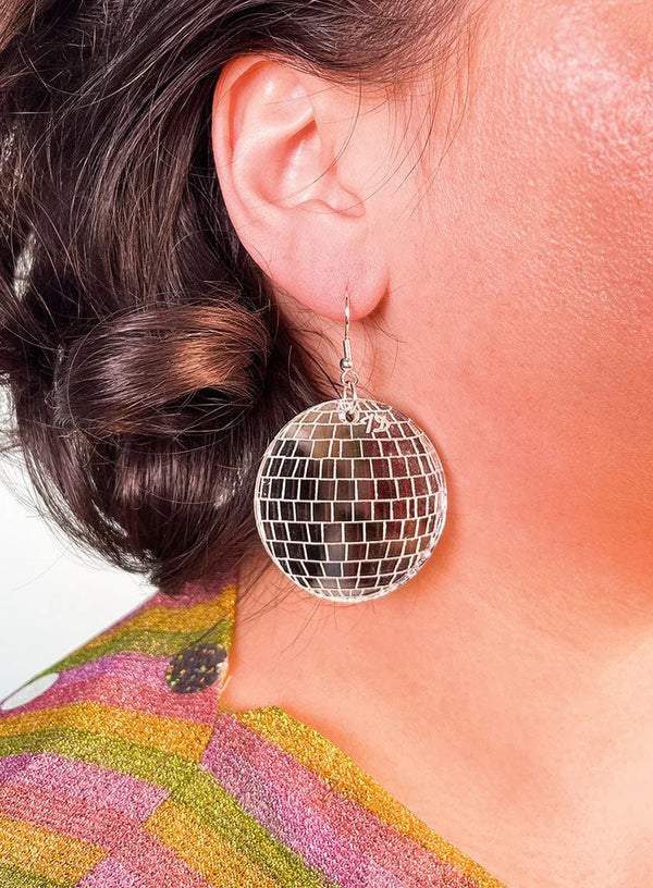 Deluxe Disco Ball Earrings by Tatty Devine