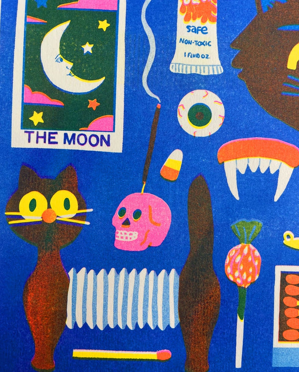 Halloween A4 Riso Print