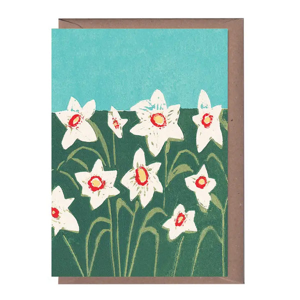 Narsiccus Poeticus Card by Luiza Holub