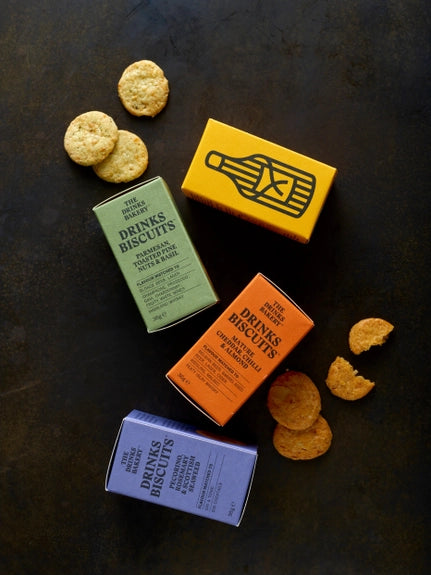 Parmesan, Toasted Pine Nuts & Basil Drinks Biscuits - 36g