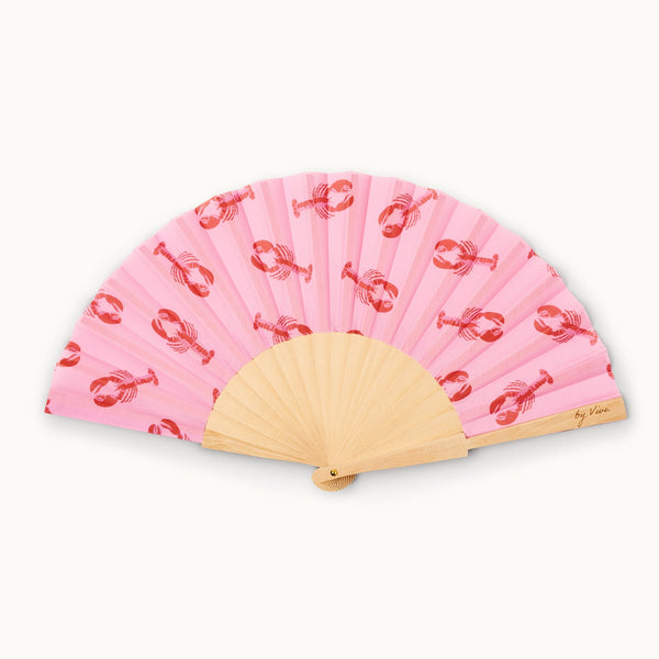 Happy Lobster Hand Fan