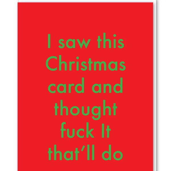 I Saw This Christmas Card