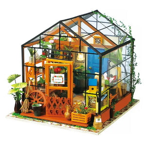 DIY miniature house kit - cute greenhouse garden 