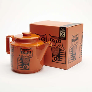 Magpie X Hornsea Teapot Cat Orange by Magpie X Hornsea