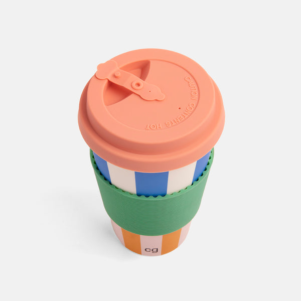 Multi Stripe Coffee Cup