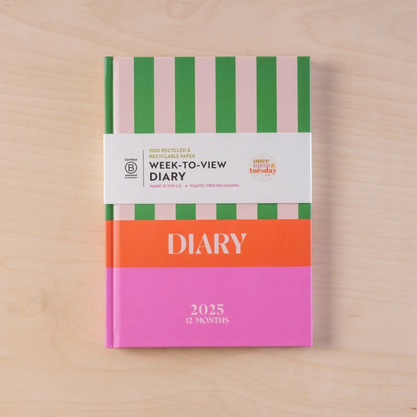 2025 Cabana Stripe Diary