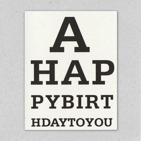Eye Test Mini Card
