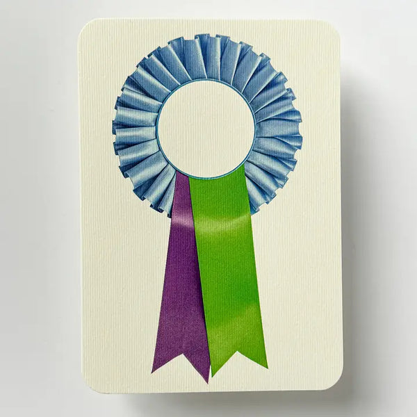 Cornflower, Lime and Lavender Rosette by Canonbury Press