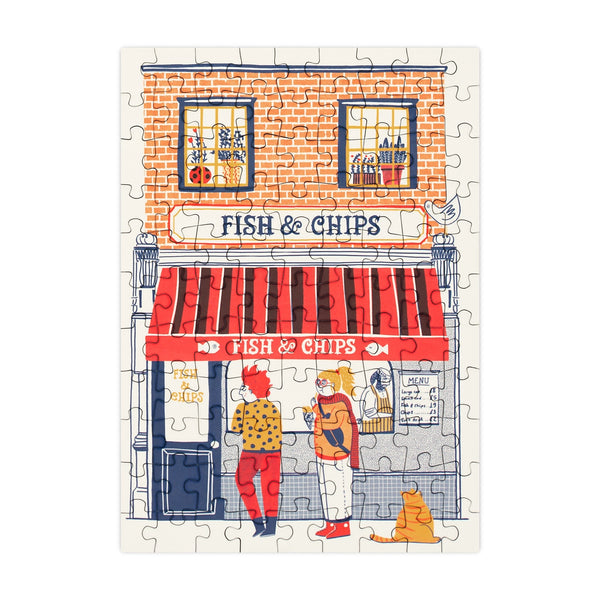 Fish & Chips 99 Piece Mini Jigsaw Puzzle