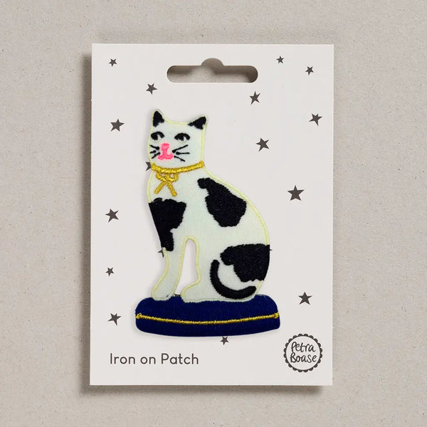 Cat with Bow Iron-on Patch