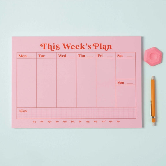 A4 Weekly Planner Pad - This Week's Plan