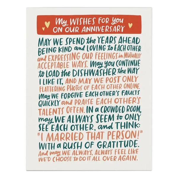 Wishes for You on Our Anniversary