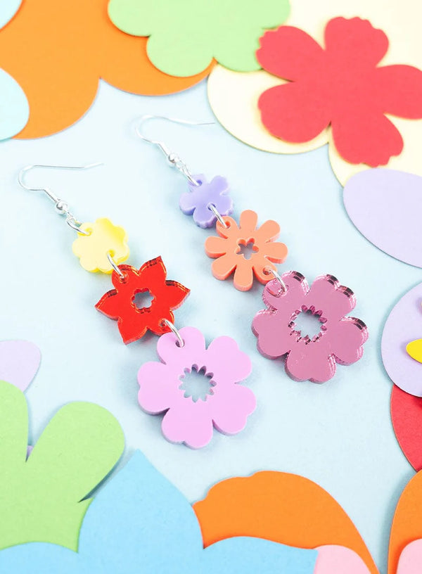 Festival of Flowers Graduating Drop Earrings