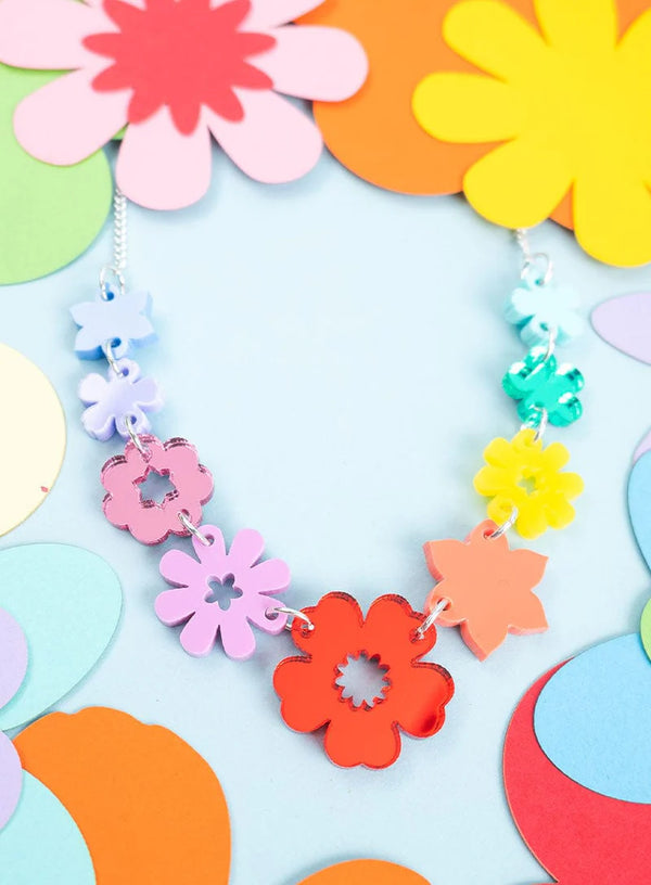 Festival of Flowers Link Necklace by Tatty Devine