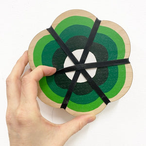 Flower shaped flower press by studio wald 